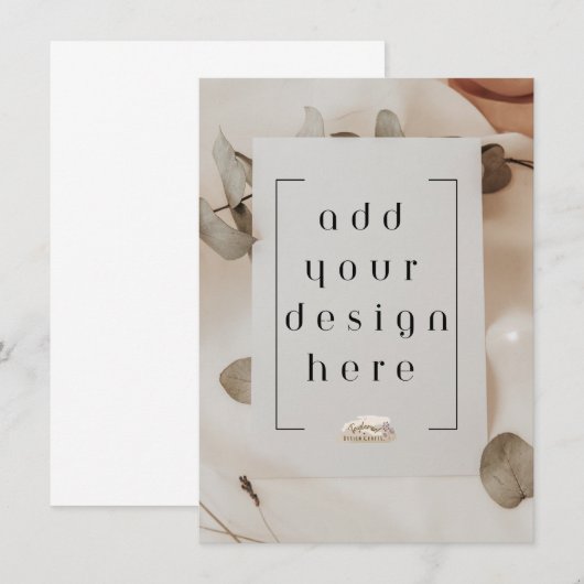 4,5 x 6,25-inch platte Kaart (Voorkant / Achterkant)