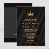 4,5 x 6,25-inch zwarte Zijderkoninklijke koningin  Kaart (Voorkant / Achterkant)