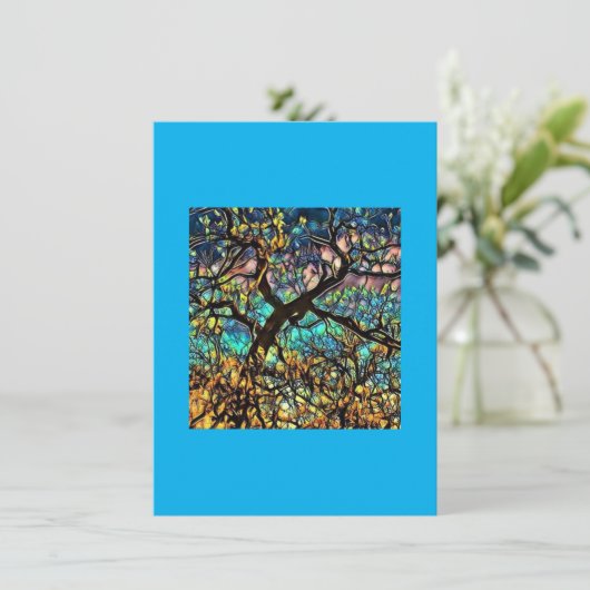  4,5" x 6,25" platte bedankkaart  (Staand voorkant)