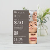 4,5" x 6,25" Platte Menukaart (Staand voorkant)