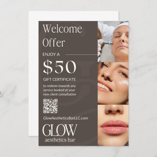 4,5" x 6,25" Platte Menukaart (Voorkant / Achterkant)