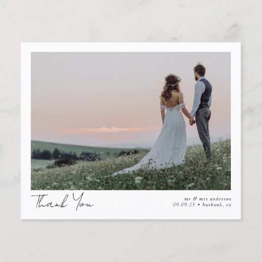 4.5x5.6 Minimalistisch 2-fotohuwelijk - Hartelijk  (Voorkant)