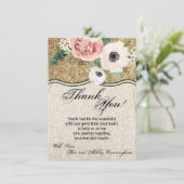 4.5x6.25 dank u kaart geometrisch Roos gouden glit (Staand voorkant)