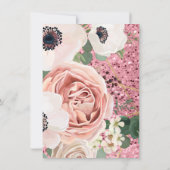 4.5x6.25 Dank u kaart Geometrische Tuin Roos Glit (Achterkant)