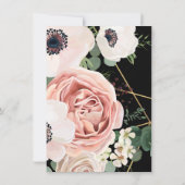 4.5x6.25 dank u kaart geometrische tuin Roos zwart (Achterkant)