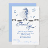 4.5x6.25 Dank u kaart Seahorse Zee Ocean Beach (Voorkant / Achterkant)