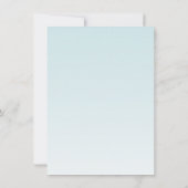 4.5x6.25 Dank u kaart Tropische Bloem op Blauw Om (Achterkant)