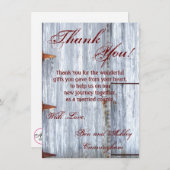 4.5x6.25 dank u kaart wit wassen hout schuur deur (Voorkant / Achterkant)