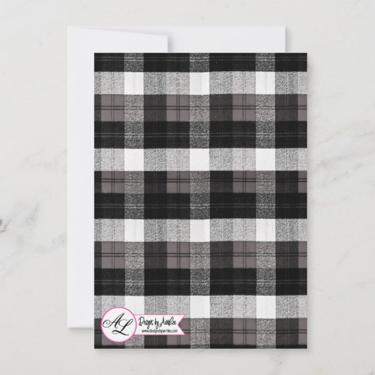 4.5x6.25 Dank u Kaart XMAS Vrachtwagen Kerstmis Bu (Achterkant)