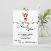 4.5x6.25 Dankkaart boho hert Hertenkop Browni Kaart (Staand voorkant)