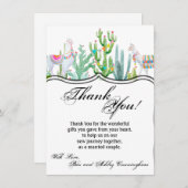 4.5x6.25 Dankkaart Boho Lama Boheemse Cactussen Kaart (Voorkant / Achterkant)