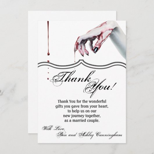 4.5x6.25 Hartelijk dank. Kaart (Voorkant / Achterkant)