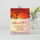 4.5x6.25 Hartelijk dank voor de Afrikaanse Safari Kaart (Staand voorkant)