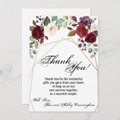 4.5x6.25 Hartelijk dank voor de witte rozen Gold G Kaart (Voorkant / Achterkant)