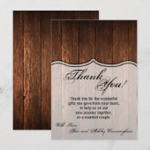 4.5x6.25 Hartelijk dank voor uw kaart Barn Wood La (Voorkant / Achterkant)