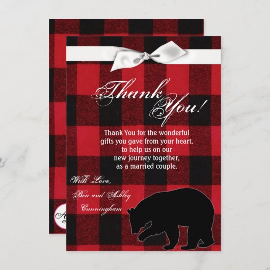 4.5x6.25 Hartelijk dank voor uw kaart Red Buffalo  (Voorkant / Achterkant)