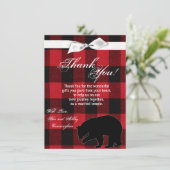 4.5x6.25 Hartelijk dank voor uw kaart Red Buffalo  (Staand voorkant)