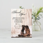 4.5x6.25 Hartelijk dank voor uw kaartje Boots Coun Kaart (Staand voorkant)