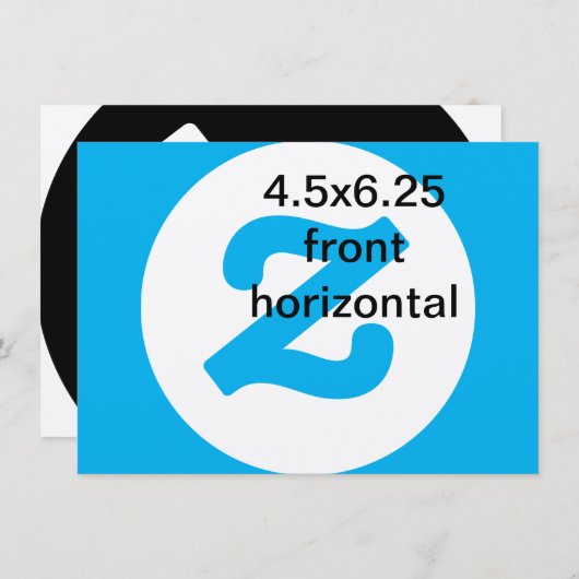 4.5x6.25 horizontale verticale uitnodiging (Voorkant / Achterkant)