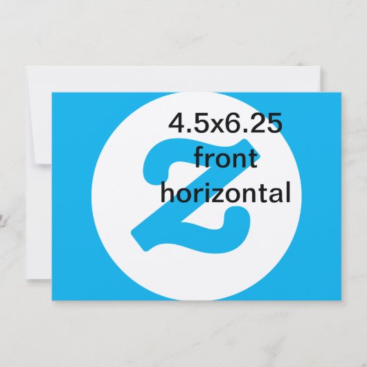 4.5x6.25 horizontale verticale uitnodiging (Voorkant)