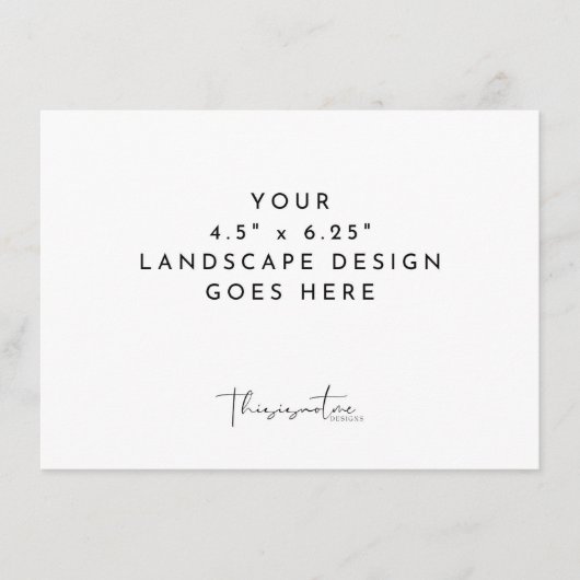 4.5x6.25" kaart afdrukken landschap template (Voorkant)