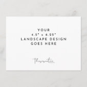 4.5x6.25" kaart afdrukken landschap template (Achterkant)