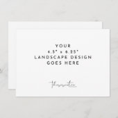 4.5x6.25" kaartafdruk landschaps sjabloon (Voorkant / Achterkant)