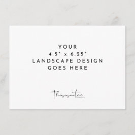 4.5x6.25" kaartafdruk landschaptemplate informatiekaartje