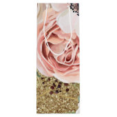 4.75lx4wx13h Wijngeschenkzak Geometrisch Tuin Roos Wijn Cadeautas (Achterkant)