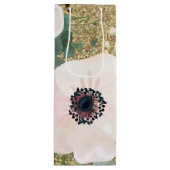 4.75lx4wx13h Wijngeschenkzak Geometrisch Tuin Roos Wijn Cadeautas (Voorkant)