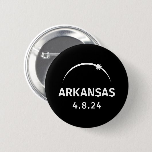 4.8.24 Zonsverduistering Arkansas Ronde Button 5,7 Cm (Voorkant /achterkant)