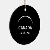 4.8.24 Zonsverduistering Canada Keramisch Ornament (Rechts)