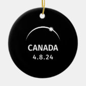 4.8.24 Zonsverduistering Canada Keramisch Ornament (Voorkant)