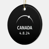 4.8.24 Zonsverduistering Canada Keramisch Ornament (Links)