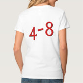 4-8T-shirt (Dames, wit) T-shirt (Achterkant)