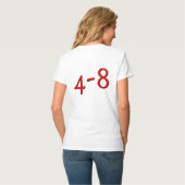 4-8T-shirt (Dames, wit) T-shirt (Achterkant volledig)
