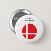 4 A UITDAGING Buttonnen Ronde Button 5,7 Cm (Voorkant /achterkant)