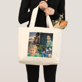 4 Aangepast fotocollage Grote Tote Bag (Voorkant (product))