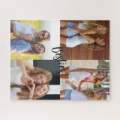 4 Aangepaste foto beste vriendinnen Legpuzzel (Horizontaal)
