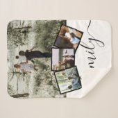 4 Aangepaste foto-inkuilreeks Sherpa Deken (Voorkant (horizontaal))