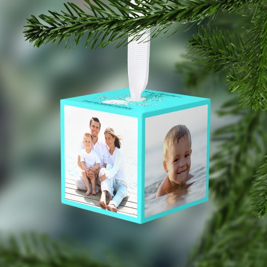 4 Aangepaste foto-Kerstmis voor familie Decoratie