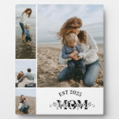 4 Aangepaste Fotocollage Beste Moeder Ooit Fotoplaat (Voorkant)