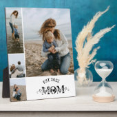 4 Aangepaste Fotocollage Beste Moeder Ooit Fotoplaat (Zijkant)