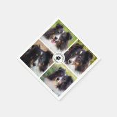 4 Aangepaste foto's voor selectieve foto's Sjabloo Servet (Hoek)