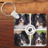 4 Aangepaste foto's voor selectieve foto's Sjabloo Sleutelhanger (Voorkant)