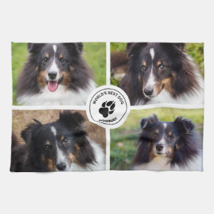 4 Aangepaste foto's voor selectieve foto's Sjabloo Theedoek