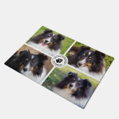 4 Aangepaste huisdierfoto's Collage sjabloon & tek Deurmat (Schuin)