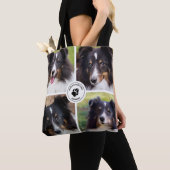 4 Aangepaste huisdierfoto's Collage sjabloon & tek Tote Bag (Dichtbij)