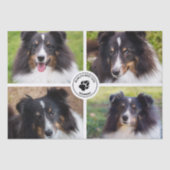 4 Aangepaste huisdierfoto's collagesjabloon en tek Tissuepapier (Voorkant)