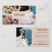 4 Aangepaste Visitekaartjes voor foto-bruiloft (Voorkant / Achterkant)